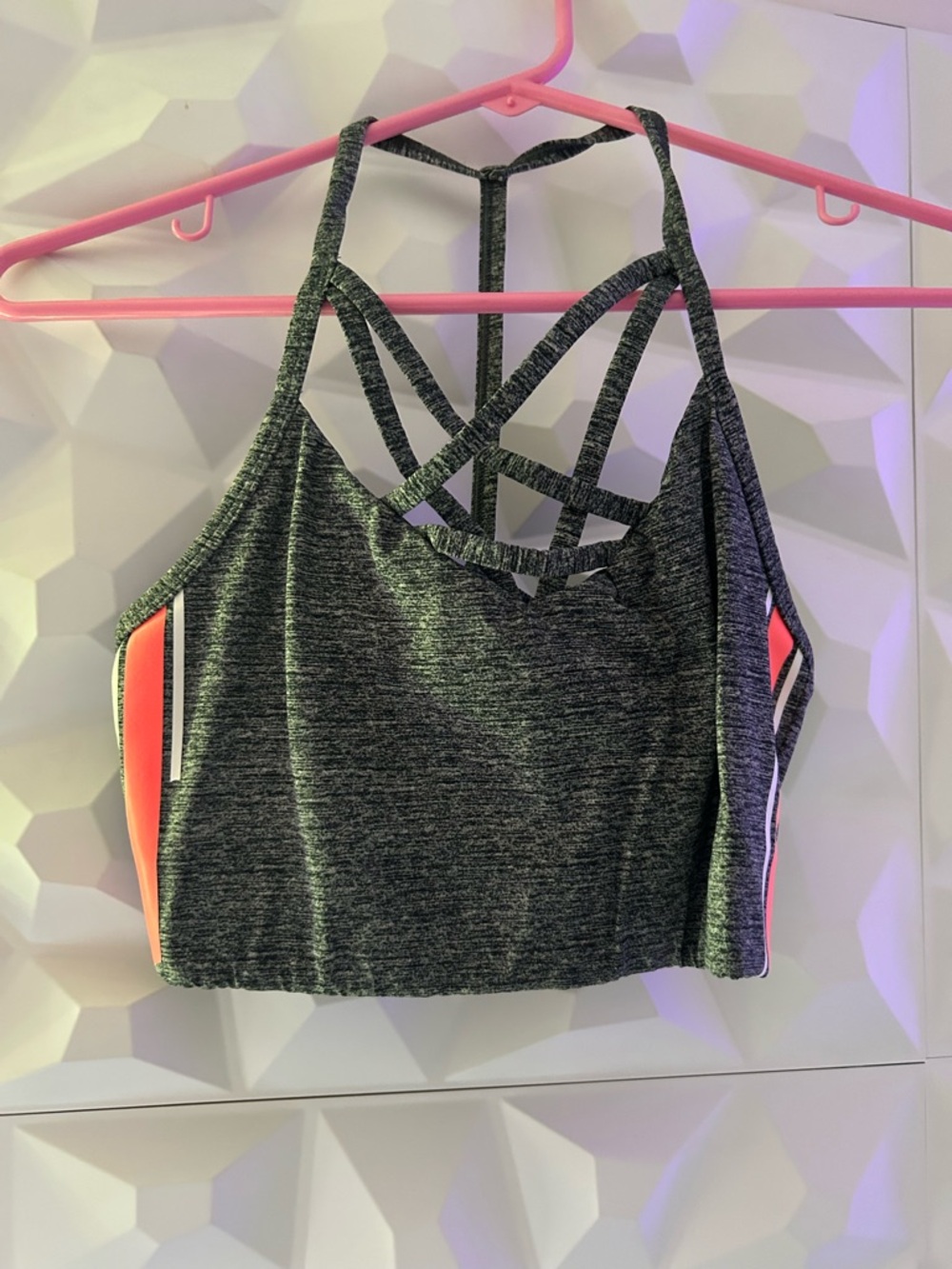 NWOT pink Brand Sports Bra